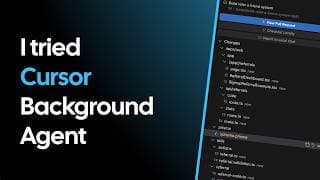 Cursor Background Agent in action