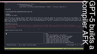 GPT-5 builds a compiler AFK