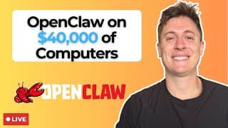LIVE: OpenClaw running on 3 Mac Studios and a DGX Spark