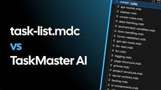 How I use Cursor task-list.mdc in a real project