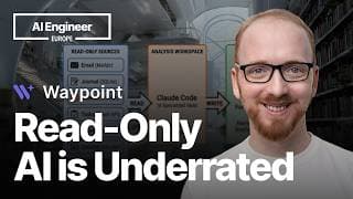 Cognitive Exhaust Fumes, or: Read-Only AI Is Underrated — Šimon Podhajský, Head of AI, Waypoint