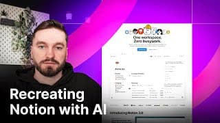 Recreating the Notion website with AI