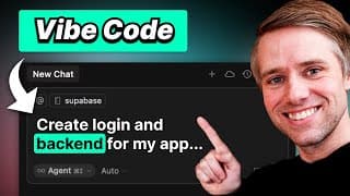 Vibe Coding your first real app with Cursor: Add login with Supabase + Next.js