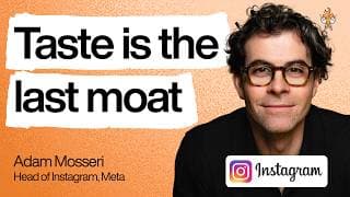 The rise of taste, human authenticity and judgment in an AI world | Adam Mosseri (Head of IG)