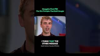 Google's First PM: The 10X Principle That Built Google #shorts