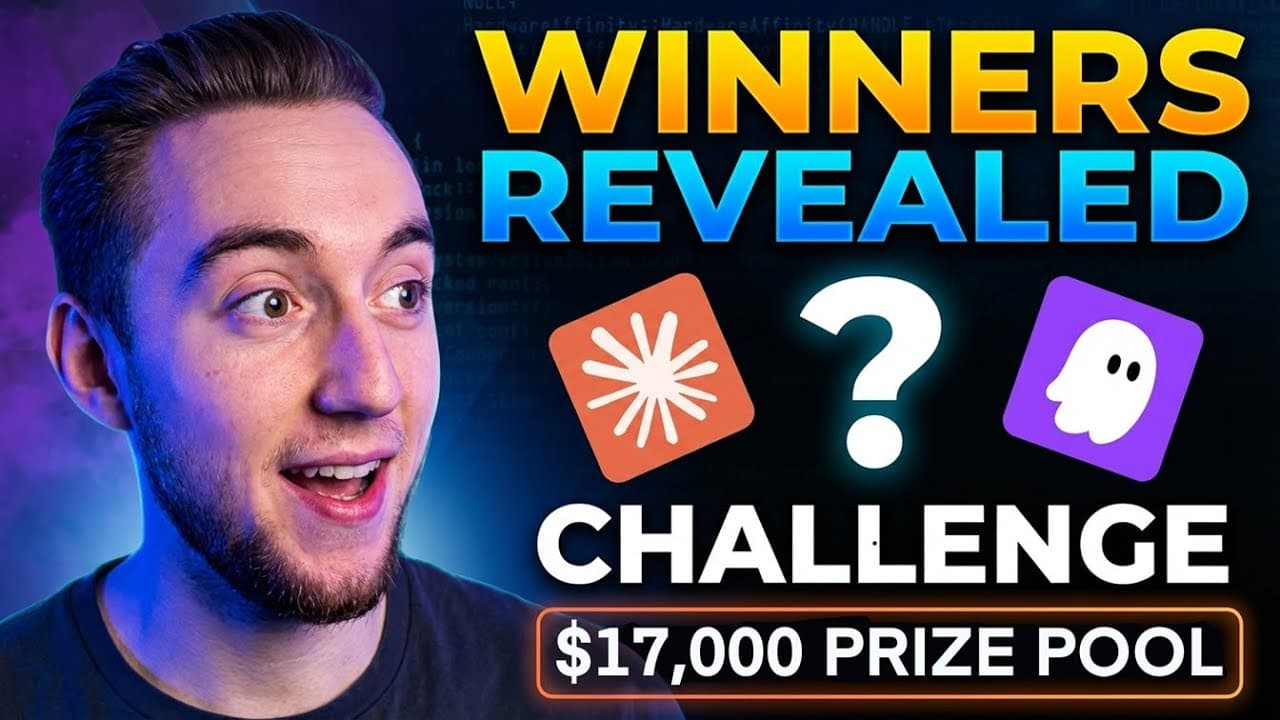 AI Coding Hackathon Winners Revealed LIVE ($17K in Prizes)