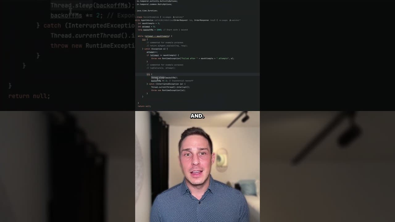 Fix Your AI Agent Retries 🤖 #Temporal #Coding