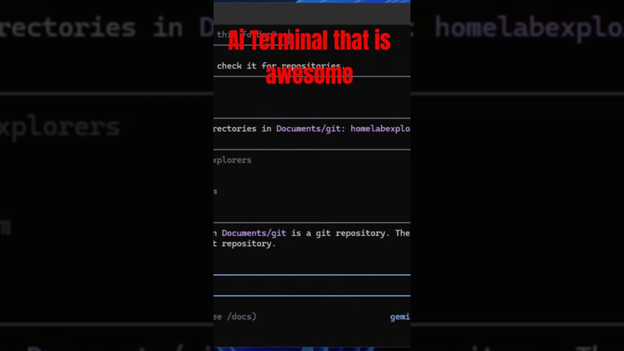 Best free AI terminal for Linux, Windows, and TACOS #homelab #ai  #googlegeminiaiterminal
