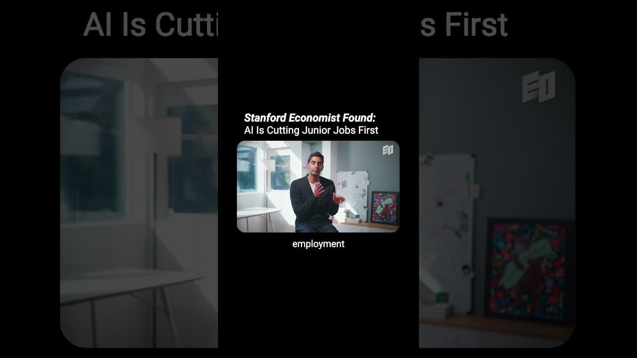 Stanford Economist Found: AI Is Cutting Junior Jobs First
