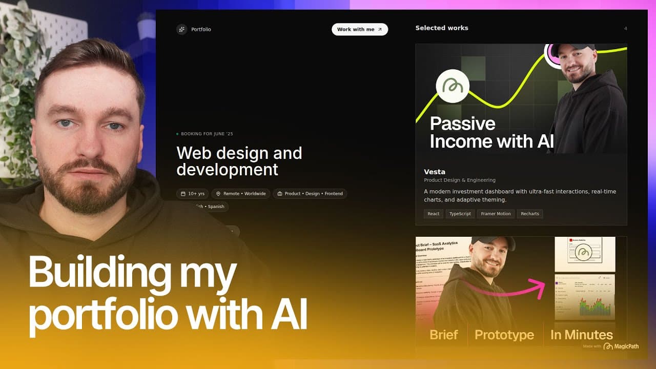 Designing my Portfolio Website with AI in Minutes