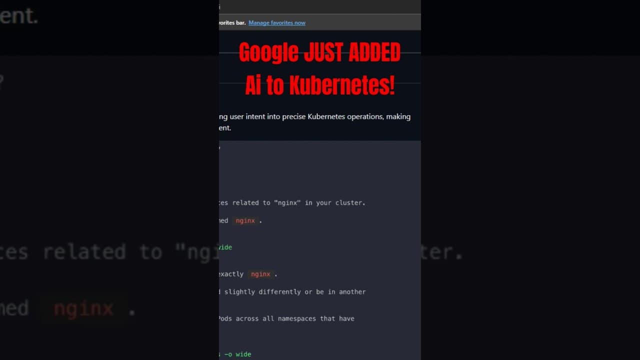 Google just added AI to Kubernetes! #kubernetes #homelab