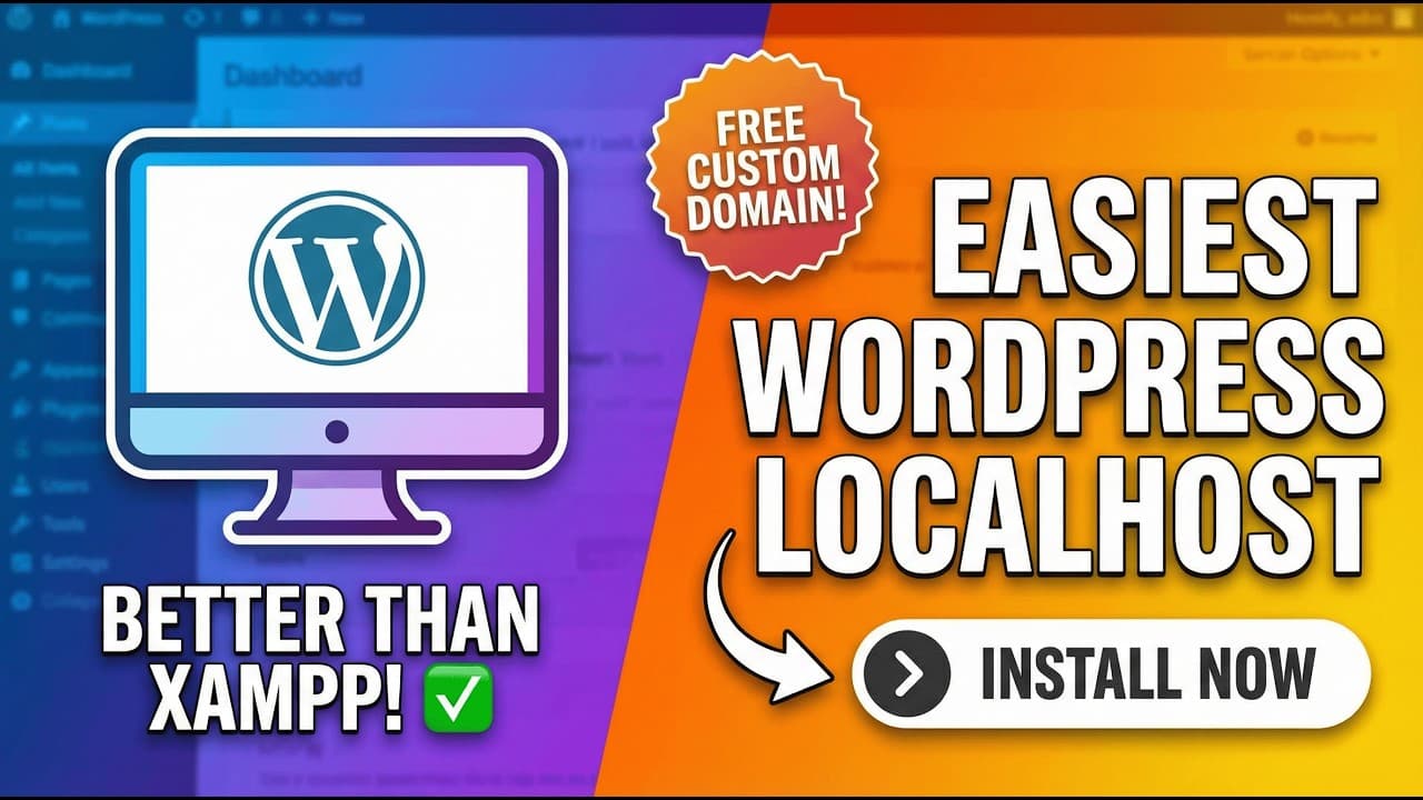 How to Install WordPress on Localhost - Better Than XAMPP | Free Custom Domain 2026