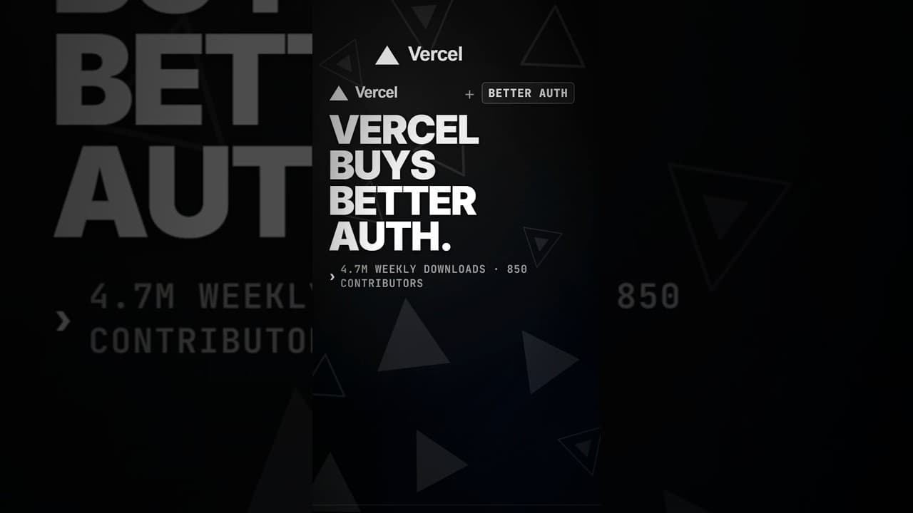 4.7M Downloads And Vercel Wants It #software #authentication #startup