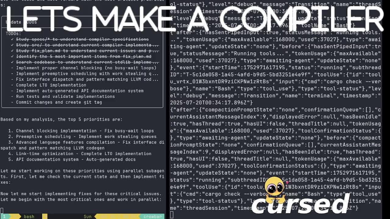 Amp creating a new programming language AFK