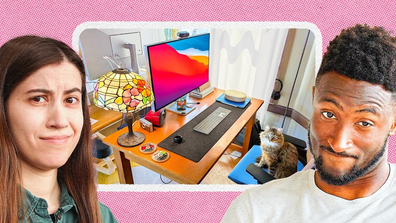 MKBHD Reacts to His Team's Home Desk Setups