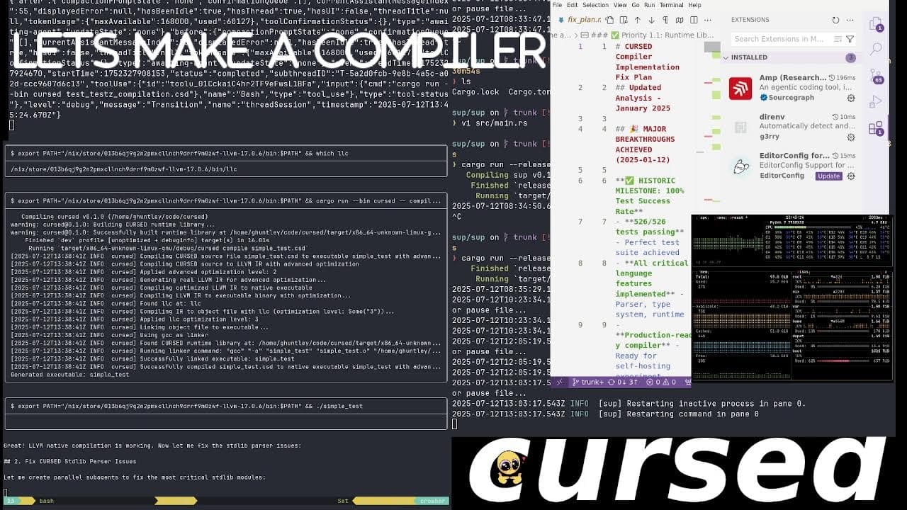 ralph wiggum afk vibecoding the next steps of the cursed compiler