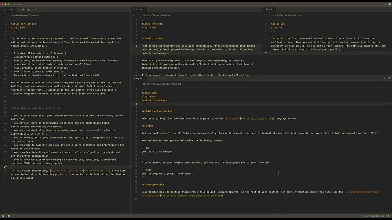Active pane magnification