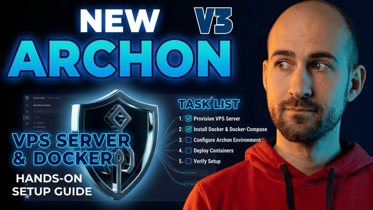 Self-Hosted Archon v3 Setup | Complete Hand-On VPS Tutorial (Docker)