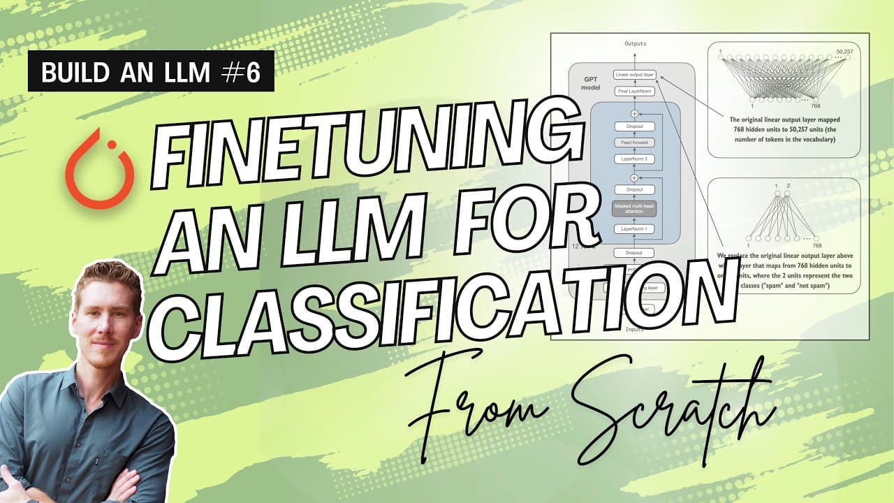 Build an LLM from Scratch 6: Finetuning for Classification