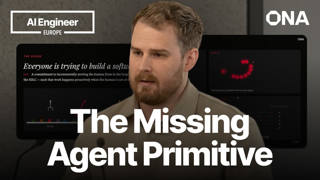 The Missing Primitive for Agent Swarms — Lou Bichard, Ona