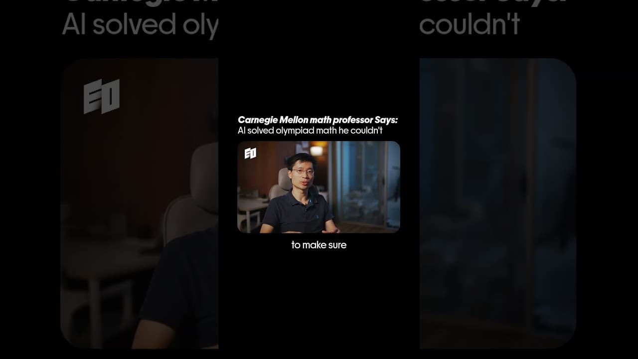 AI Solved Olympiad Math That This Math Professor Couldn’t