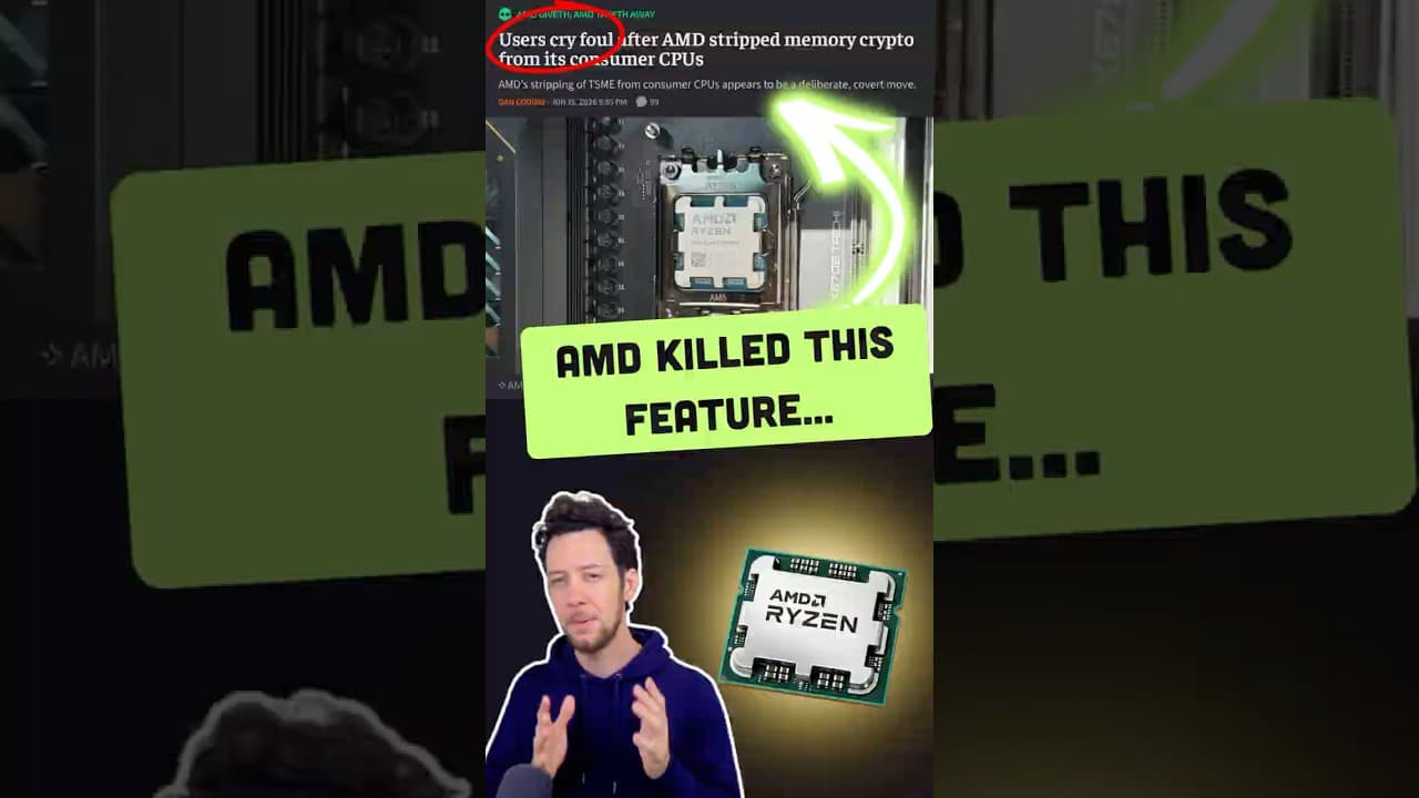 Millions of Ryzen Users Just Lost Protection... #amd #ryzen #technews