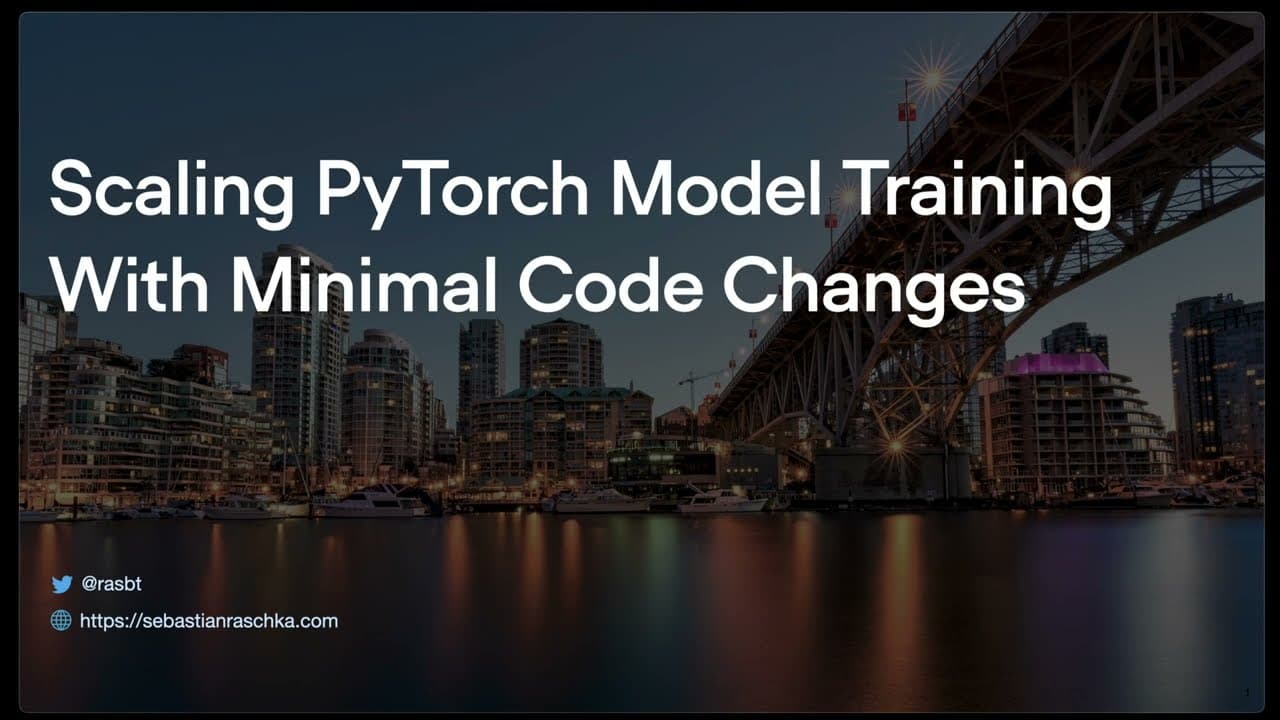 Scaling PyTorch Model Training With Minimal Code Changes