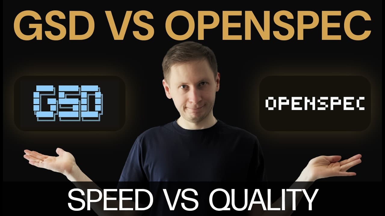 GSD vs OpenSpec: Speed, Tokens, and Code Quality