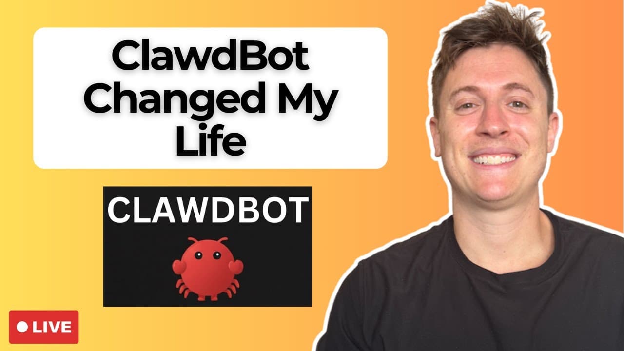 LIVE: How I'm using ClawdBot to change my life
