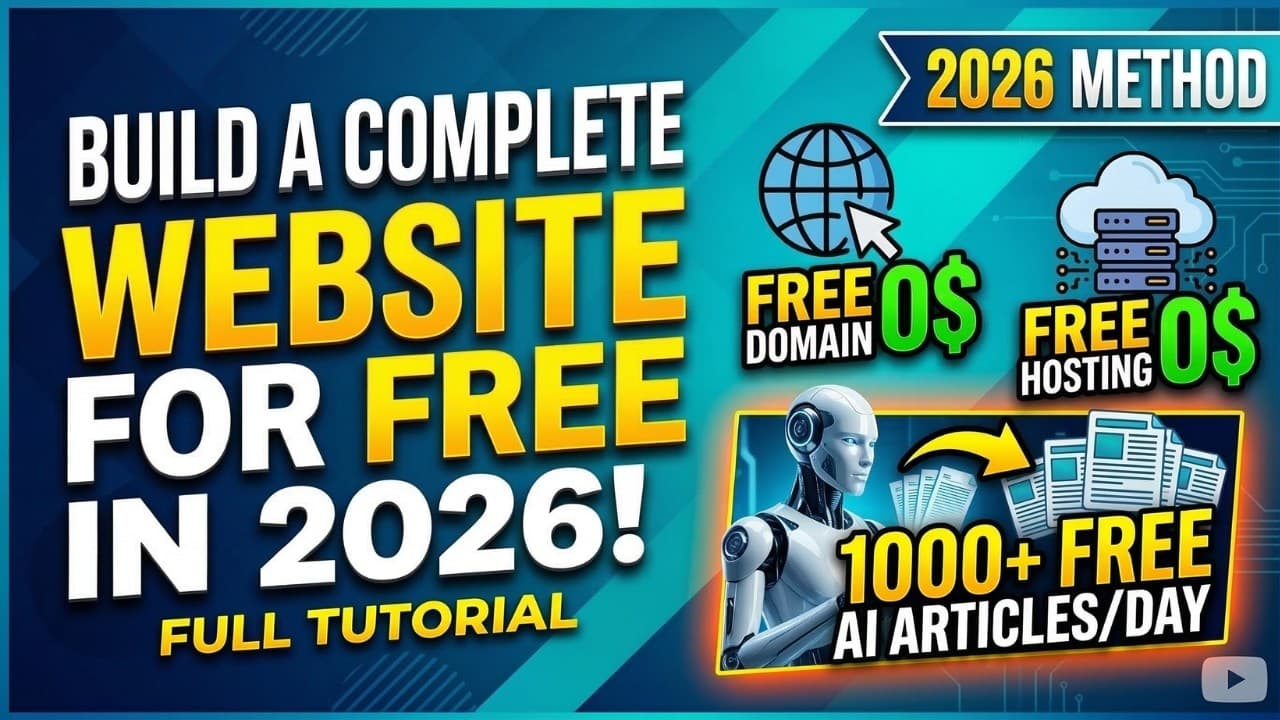 How to Get Free Hosting and Domain for WordPress 2026 (NO CREDIT CARD REQUIRED)