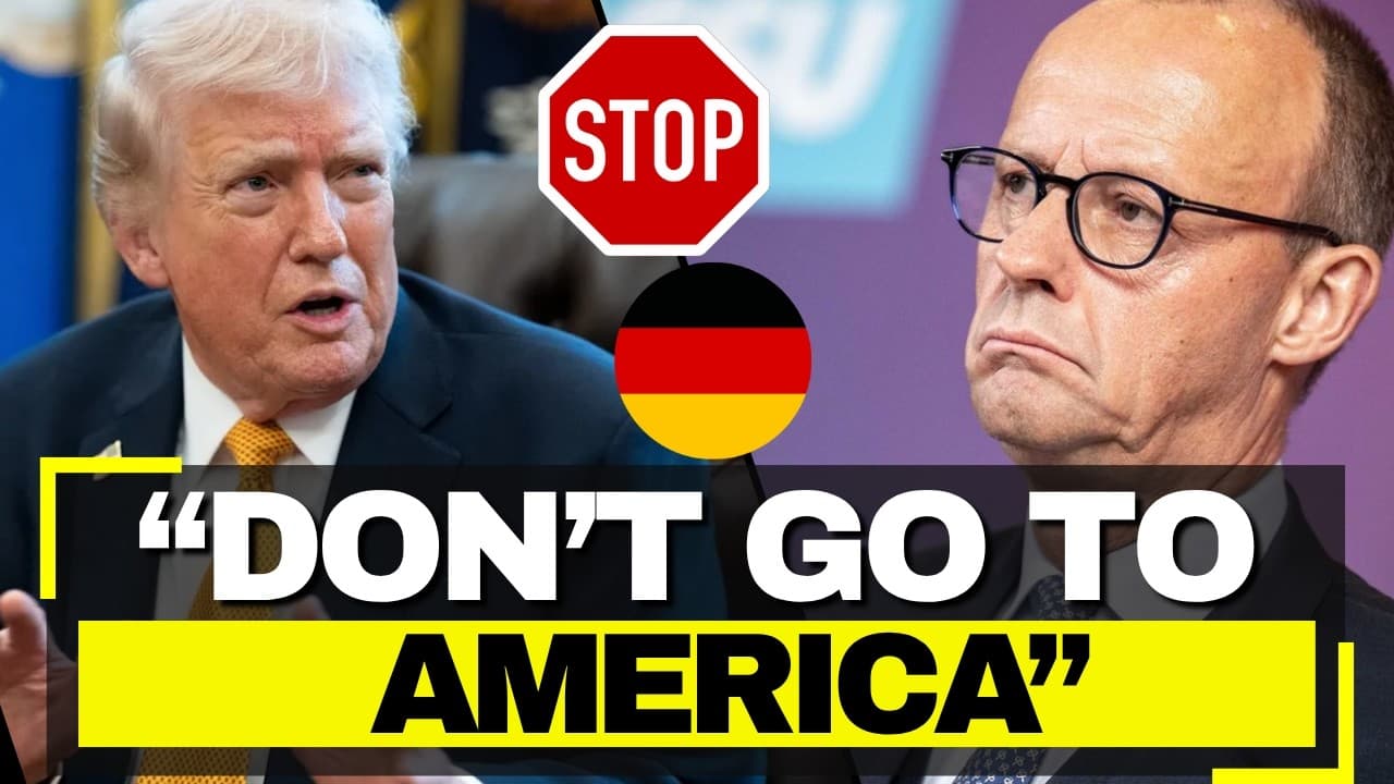 Trump in PANIC After Merz Says DON'T Go to America - "Would Not Advise My Children"