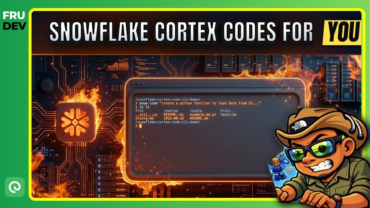 Snowflake Cortex Code CLI Demo | The AI Coding Agent for Snowflake Developers