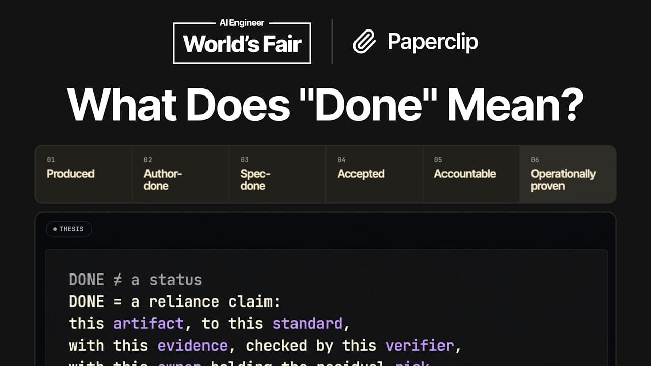 What Does Done Even Mean? Agents and Paperclip's Liveness Model - Dotta, Paperclip