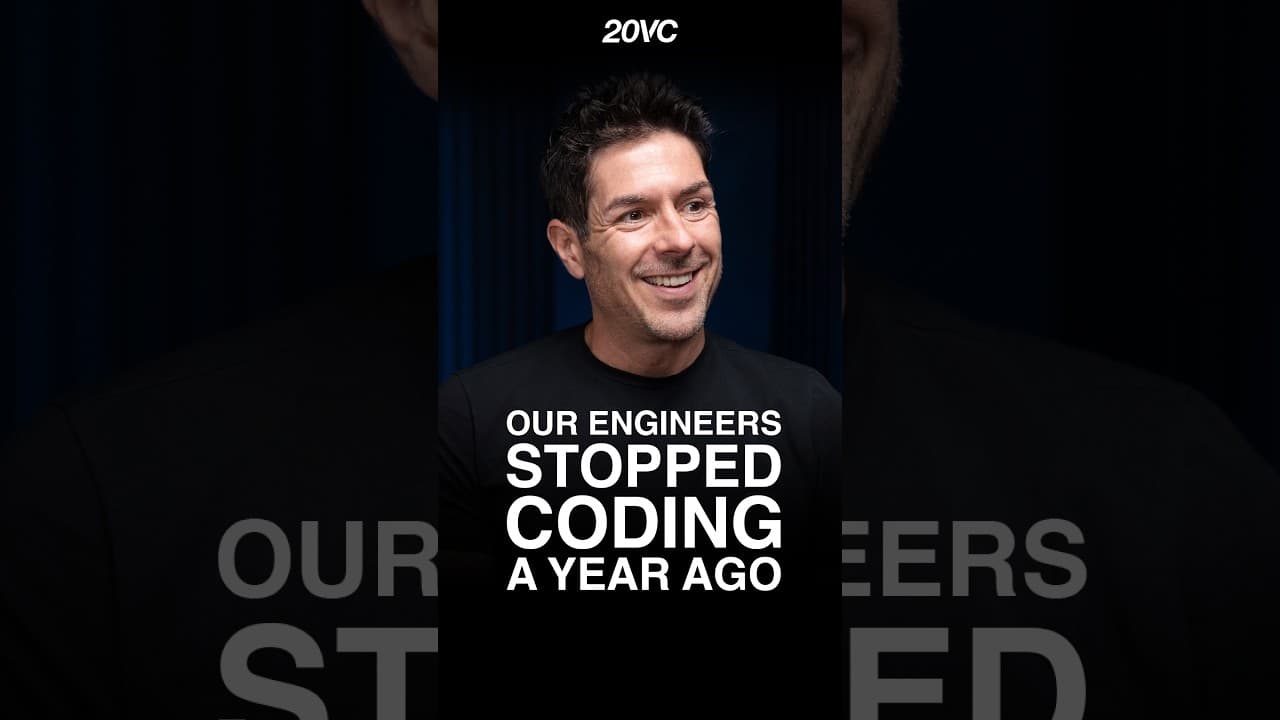"Our engineers stopped coding a year ago"