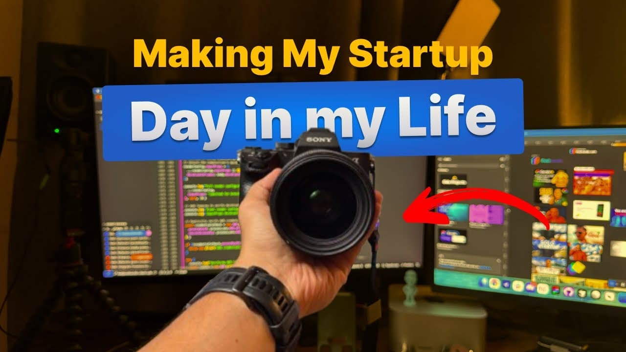 I recorded myself the whole day (As a Solo Startup Founder)