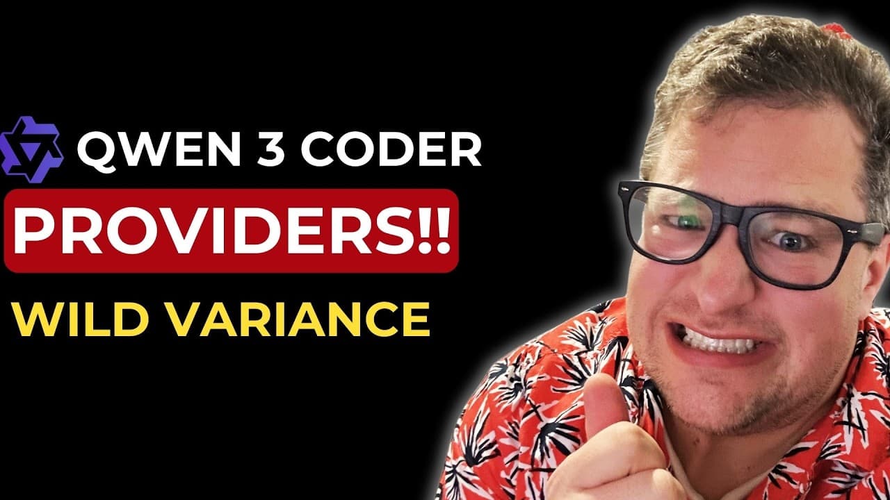 Is Qwen 3 Coder currently being held back? Most complicated provider testing I’ve done!