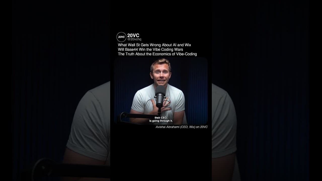 "You're not gonna vibe code Shopify..." | Wix CEO