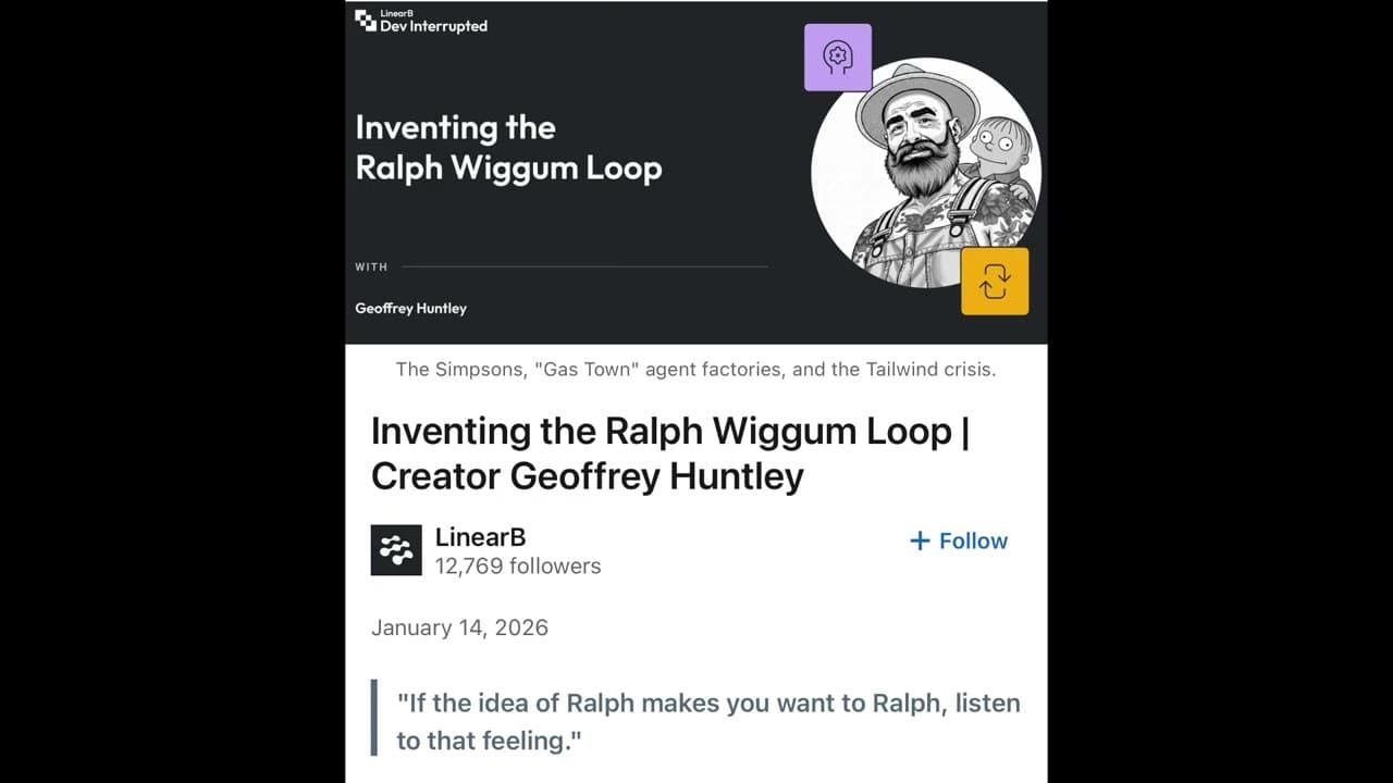 Inventing the Ralph Wiggum Loop | Creator Geoffrey Huntley