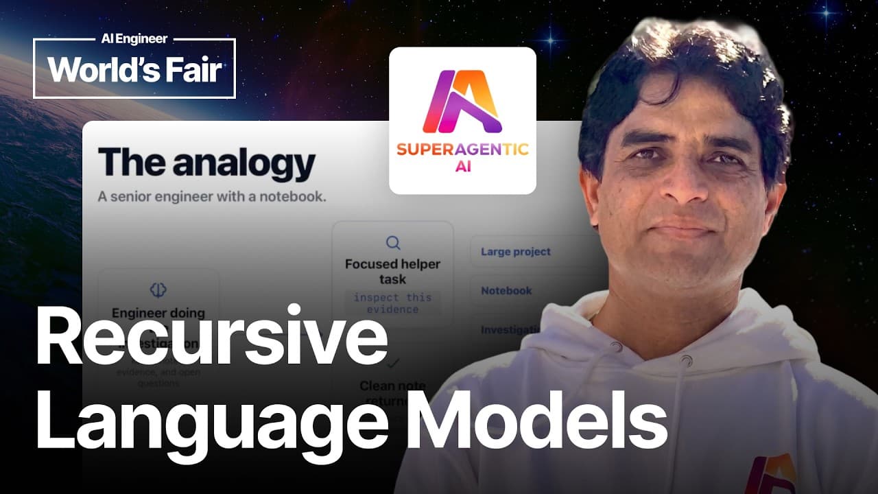 RLM: Recursive Language Models for Large Codebases - Shashi, Superagentic AI