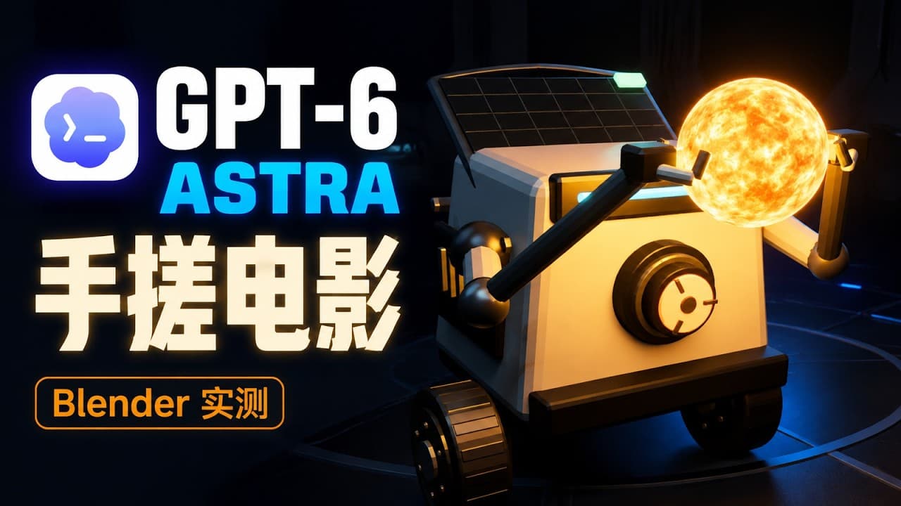 GPT-6 Astra + Blender ：建模拍电影，我做了部科幻短片 ｜GPT6场景应用系列