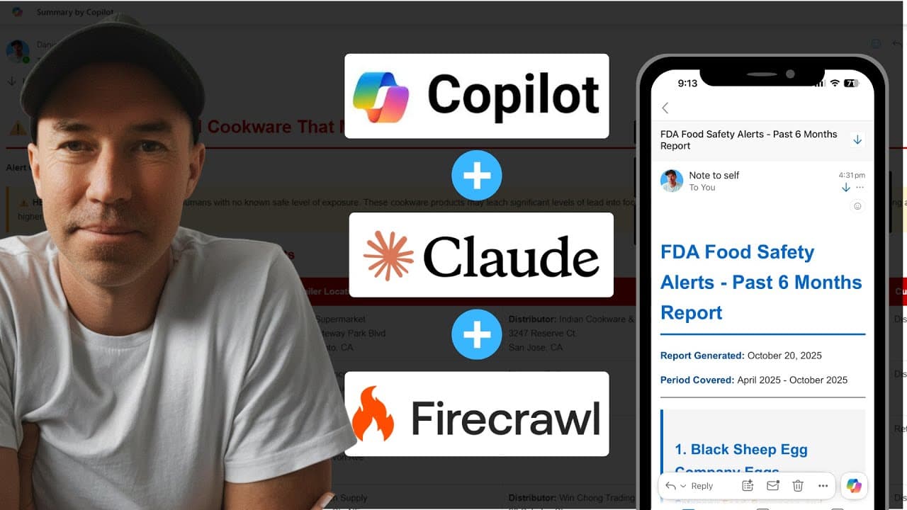Claude Sonnet 4.5 + Firecrawl + Copilot: Auto Web Scraping Agent