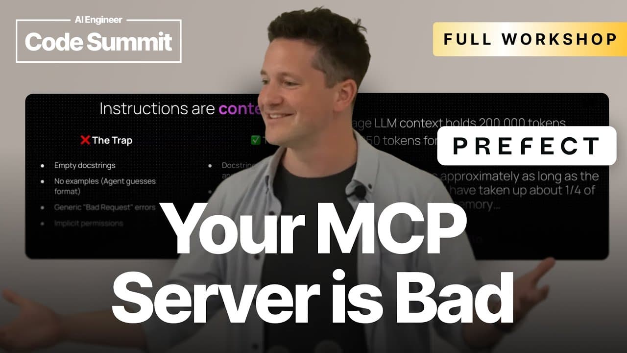 Your MCP Server is Bad (and you should feel bad) - Jeremiah Lowin, Prefect