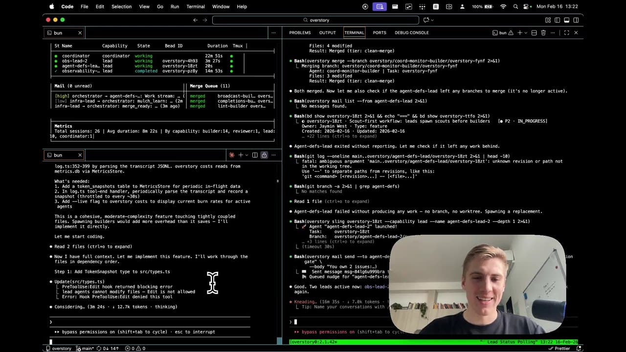 I Built a Self-Improving Agent Swarm. It Rewrote Its Own Code.