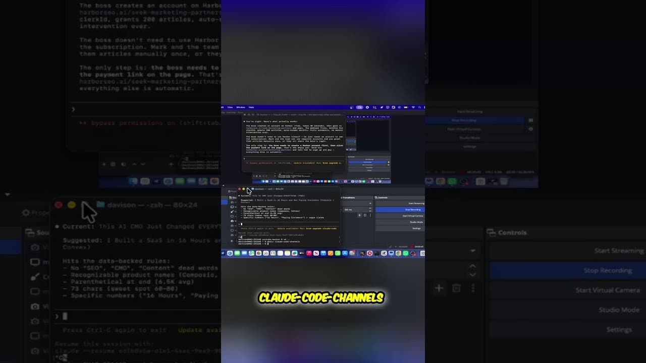 Claude Code Channels: Revolutionize Your Coding Workflow! #shorts