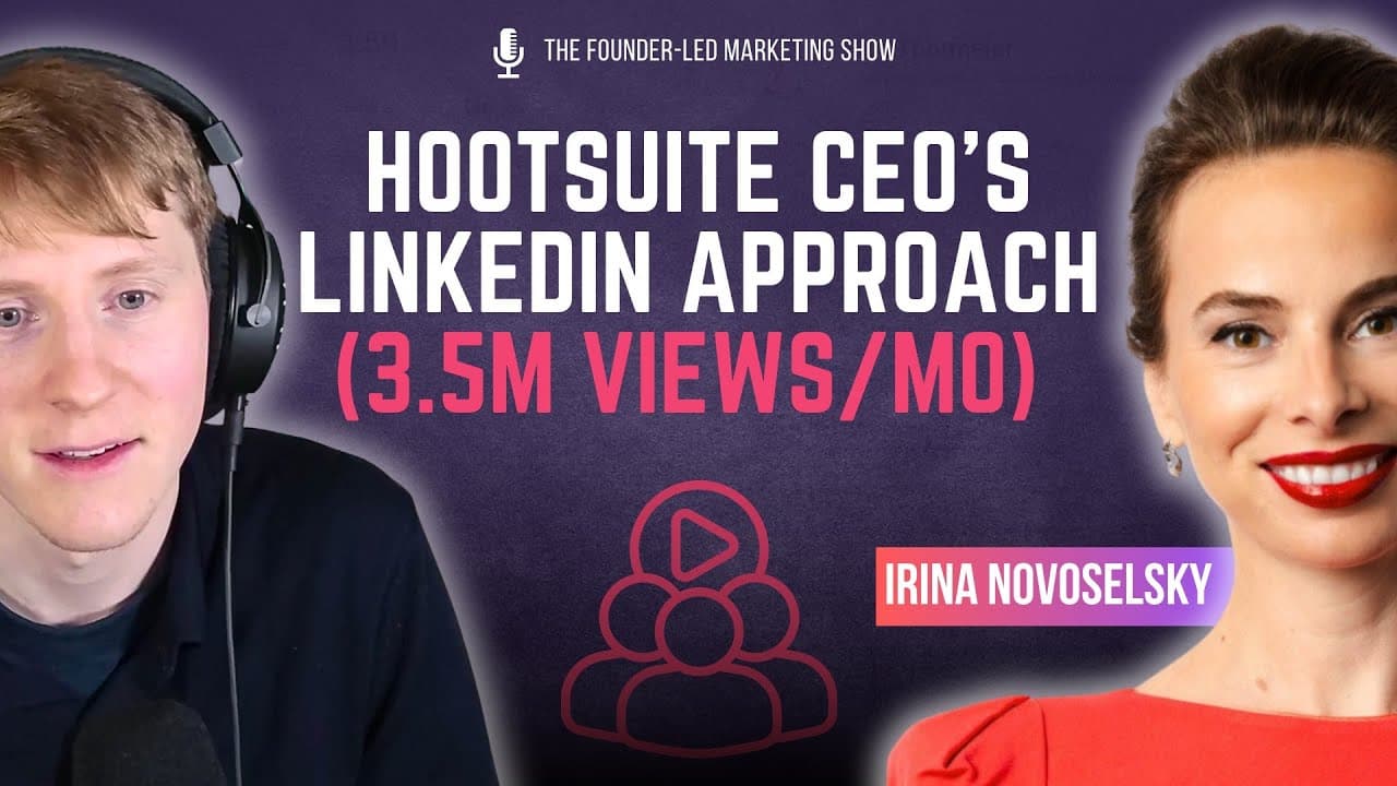 Hootsuite CEO’s Linkedin Approach (3.5M Views/Mo) while Running a 1,500+ People Company