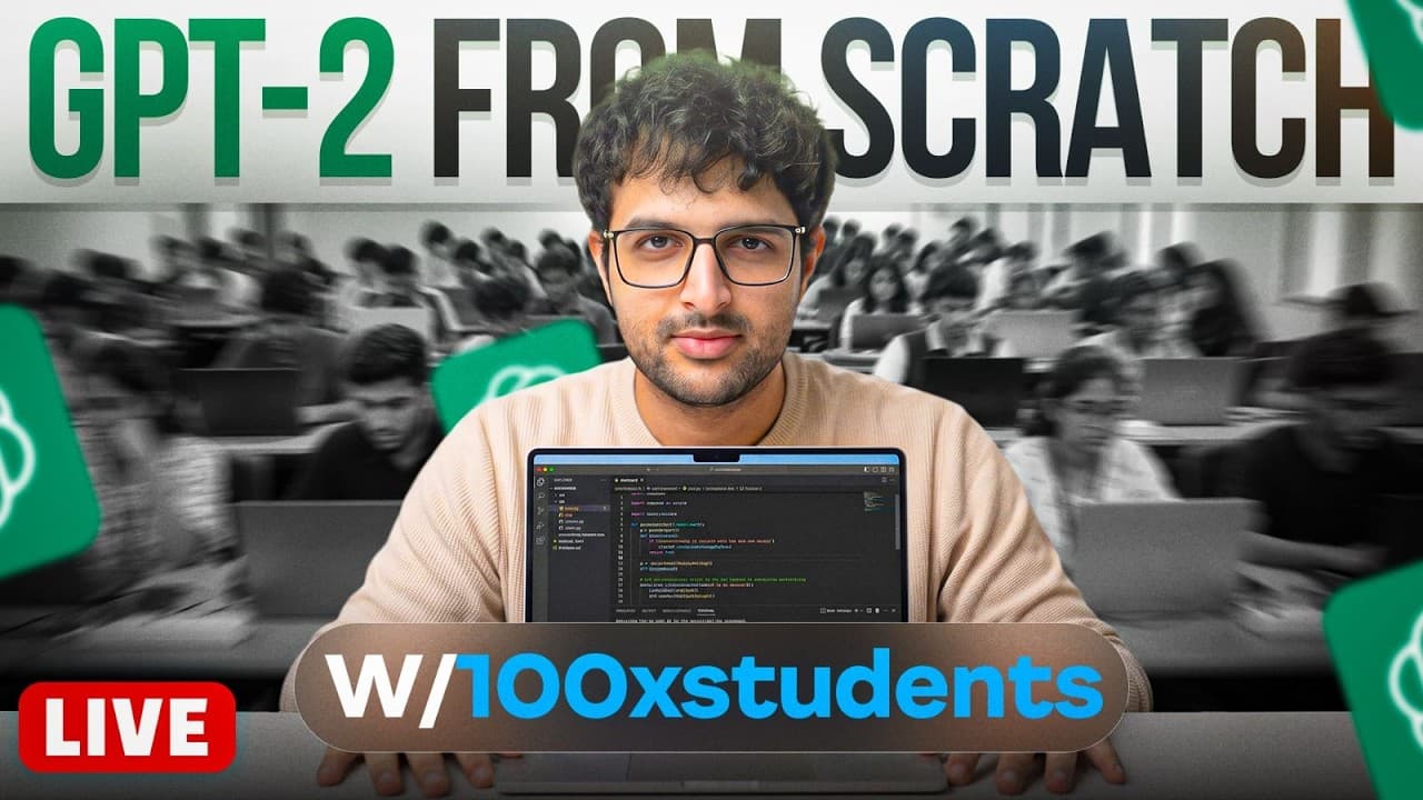 Building a gpt2 124M Inference Engine From Scratch | Super30 livestreams