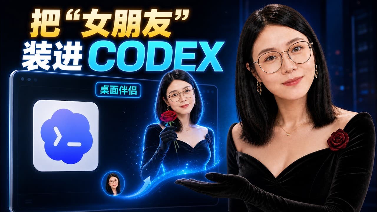 我给 Codex 做了个“女朋友”：任务一完成，她就来奖励你 ｜ 桌面伴侣