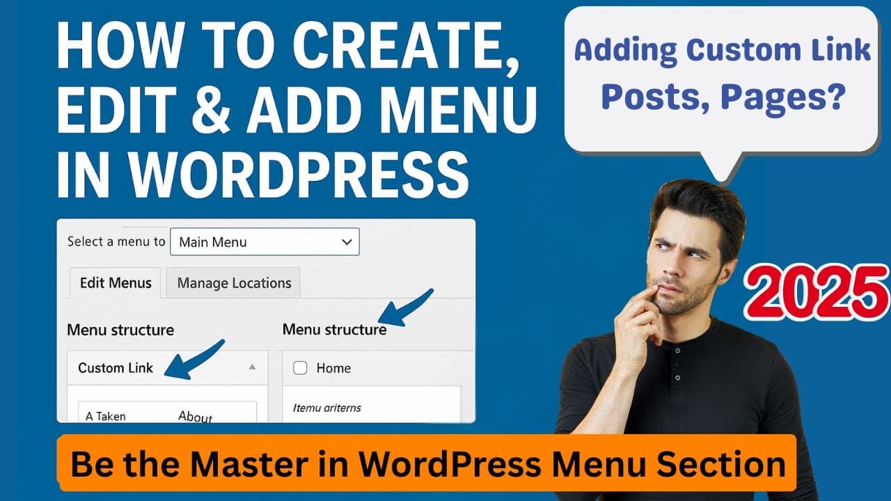 How to Create Menu in WordPress | Add & Edit Menu Like a Pro ( Step-by-Step Tutorial 2025)
