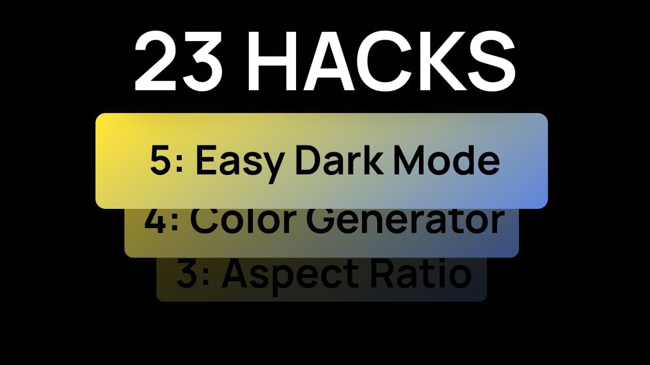 23 Hacks about Building Websites