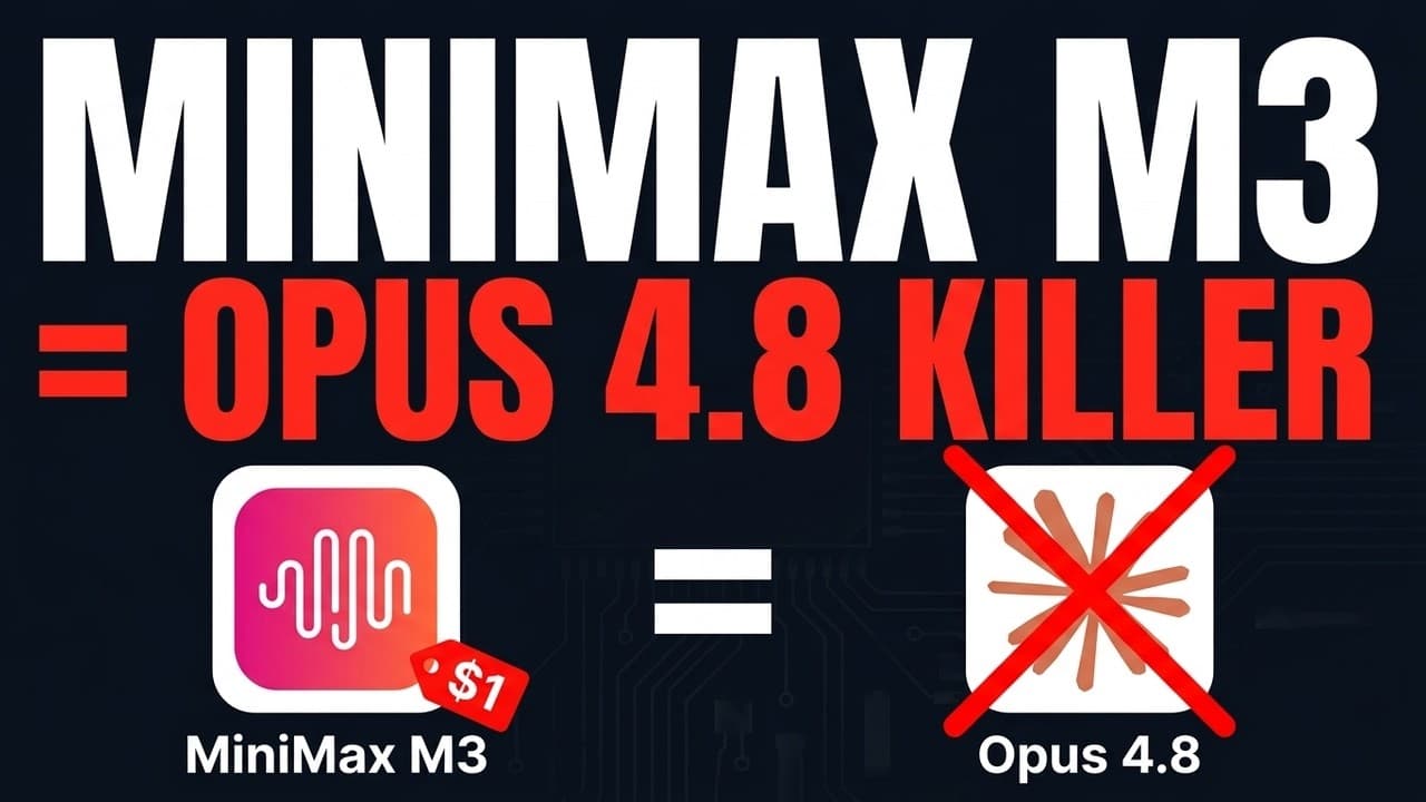 MiniMax M3 Just KILLED Opus 4.8 (FOR $1)